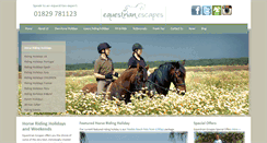 Desktop Screenshot of equestrian-escapes.com