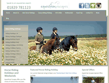 Tablet Screenshot of equestrian-escapes.com